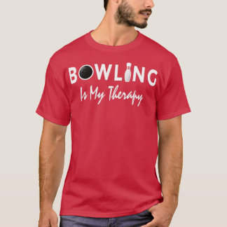 Camiseta Bowling es mi terapia de bolos divertidos