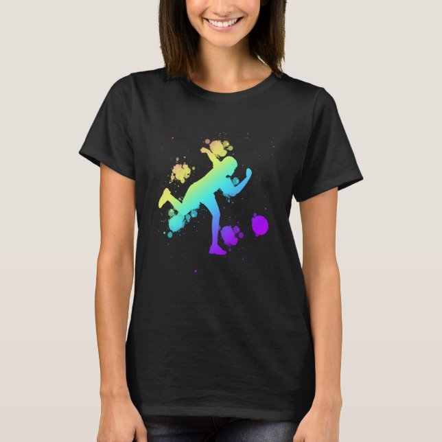 Camiseta Bowling Girl Ball Pin Bowler Strike Team Bowling A (Anverso)