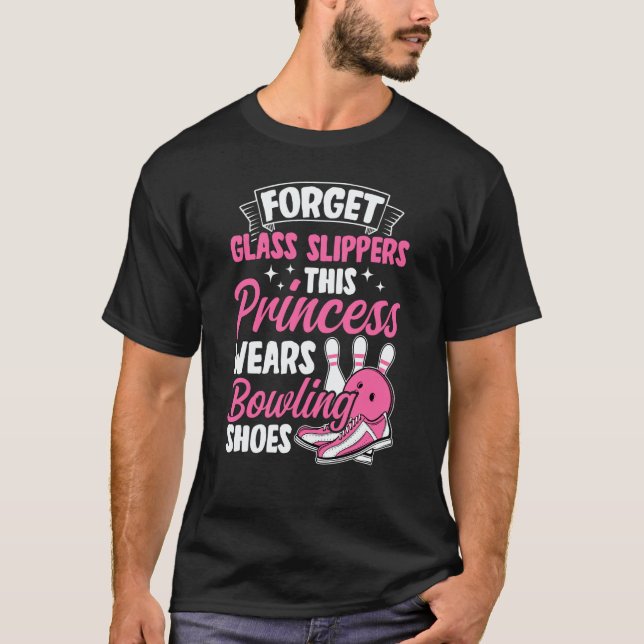 Camiseta Bowling Girl Princess Pin Bowler Strike Team Bowli (Anverso)