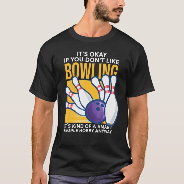 Camiseta Bowling - Hobby de los pueblos inteligentes (Anverso)