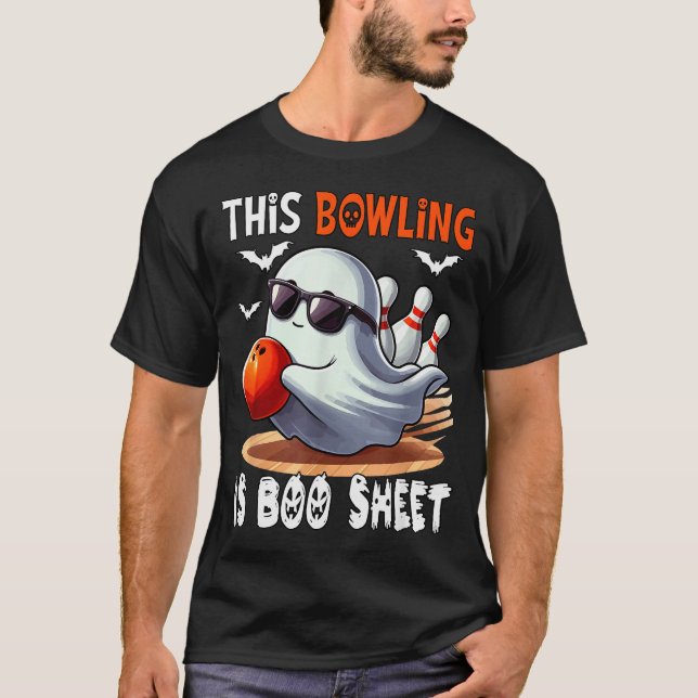Camiseta Bowling Is Boo Sheet Halloween Costume Player Team (Anverso)