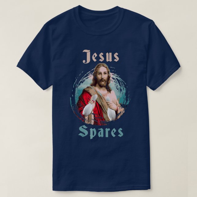 Camiseta Bowling Jesus Spares Bowling T (Diseño del anverso)