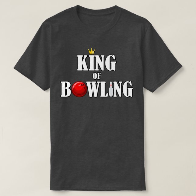 Camiseta Bowling King Bowling Ball Bowler Bowler T (Diseño del anverso)