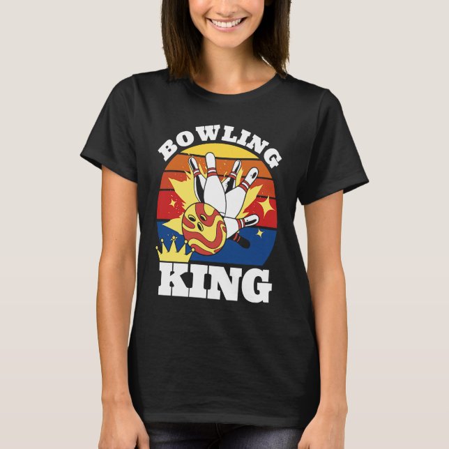 Camiseta Bowling King Evolution of Man Bowling (Anverso)