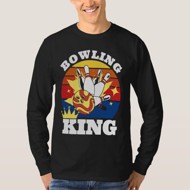 Camiseta Bowling King Evolution of Man Bowling (Anverso)