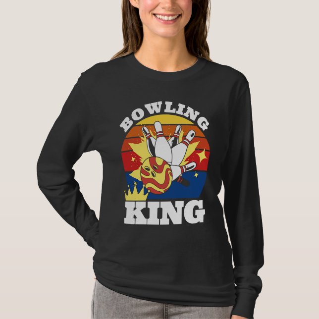 Camiseta Bowling King Evolution of Man Bowling (Anverso)
