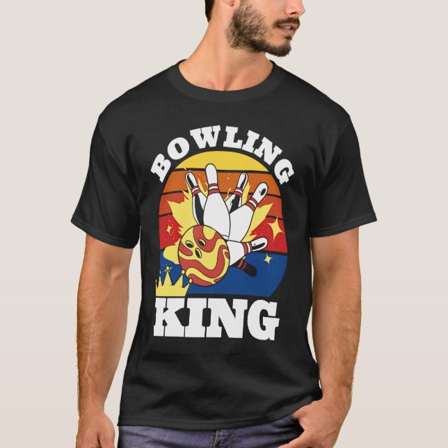 Camiseta Bowling King Evolution of Man Bowling (Anverso)