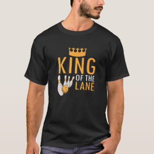 Camiseta Bowling King Of The Lane Boy Hombres Jugador Bowle