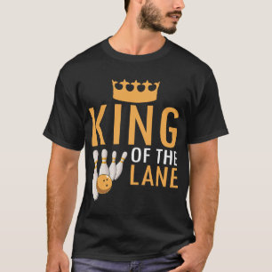 Camiseta Bowling King Of The Lane Boy Men Player Bowler Fan