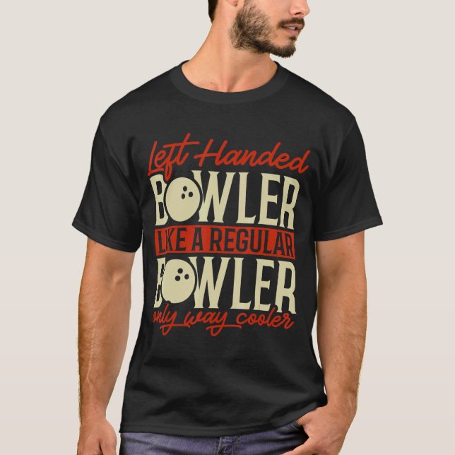 Camiseta Bowling Left Handed Bowler (Anverso)