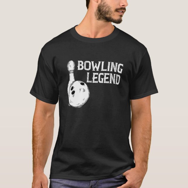 Camiseta Bowling Legend Strike Bowler Bowling (Anverso)