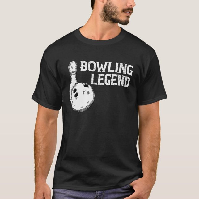 Camiseta Bowling Legend Strike Bowler Bowling (Anverso)