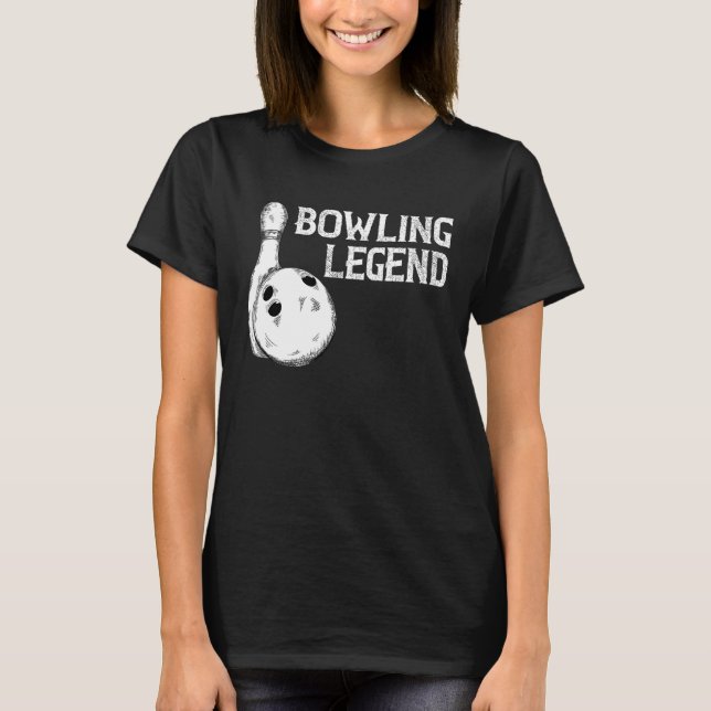 Camiseta Bowling Legend Strike Bowler Bowling (Anverso)