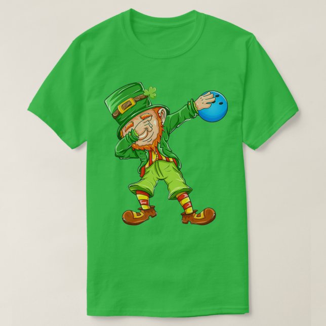 Camiseta Bowling Leprechaun Happy St Patricks T (Diseño del anverso)