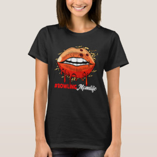 Camiseta Bowling Lips Leopard Lips Sport Mother s Day