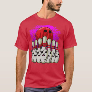 Camiseta Bowling Lover Bowling Pins Halloween T