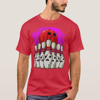 Camiseta Bowling Lover Bowling Pins Halloween T