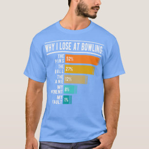 Camiseta Bowling Lover Por Qué Pierdo En Bowling