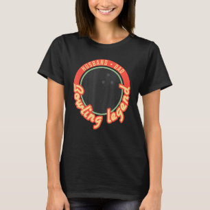 Camiseta Bowling masculino vintageHombres marido papá leyen