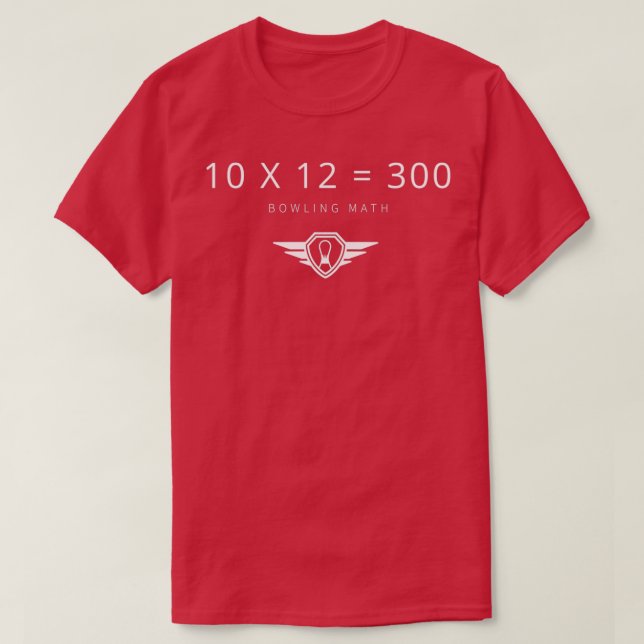 Camiseta Bowling Math T (Diseño del anverso)