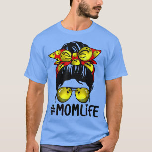 Camiseta Bowling Messy Bun Proud Mom Baseball Scarf Sunshad