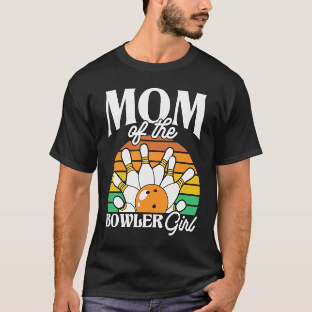 Camiseta Bowling Mom Pin Bowler Strike Bowling Girl Bowling (Anverso)