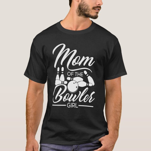 Camiseta Bowling Mom Pin Bowler Strike Bowling Team Bowling (Anverso)