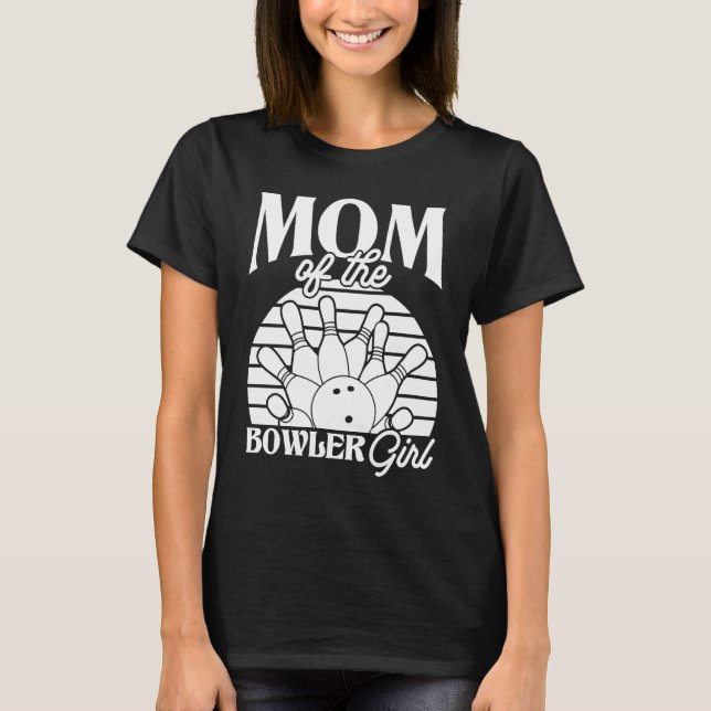 Camiseta Bowling Mom Pin Bowler Strike Team Bowling Alley P (Anverso)