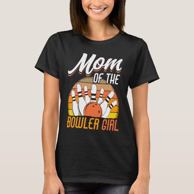 Camiseta Bowling Mom Pin Bowler Strike Team Bowling Alley P (Anverso)