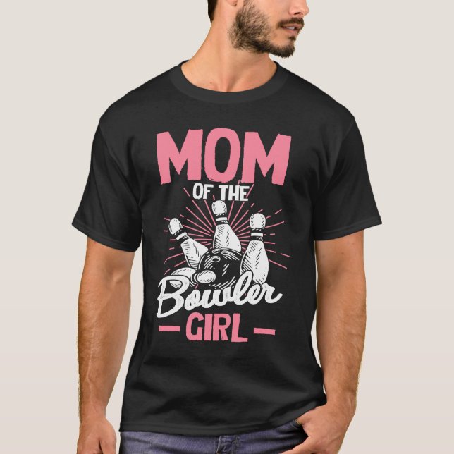 Camiseta Bowling Mom Pin Bowler Strike Team Bowling Alley P (Anverso)