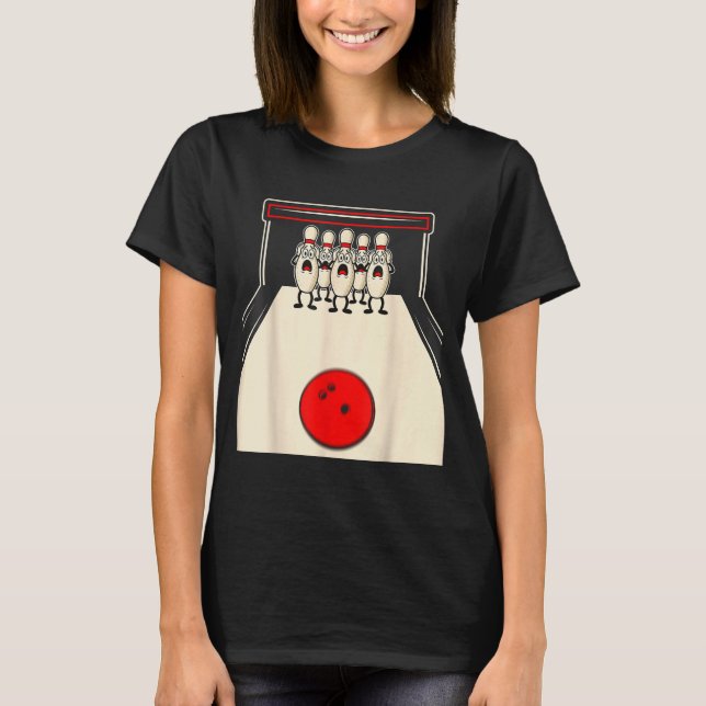 Camiseta Bowling N Ed Ns Funny Bowler Player Kids Boys Men  (Anverso)