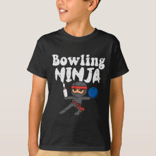 Camiseta Bowling Ninja Funny Bowler Boys Chicas Niños Peque