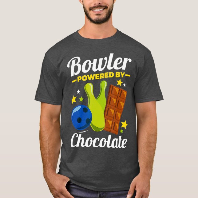 Camiseta Bowling Novedad Regalos Bowler Impulsados Por Homb (Anverso)