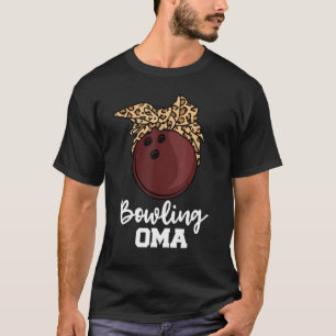 Camiseta Bowling Oma Funny Bowling Player Oma Leopard
