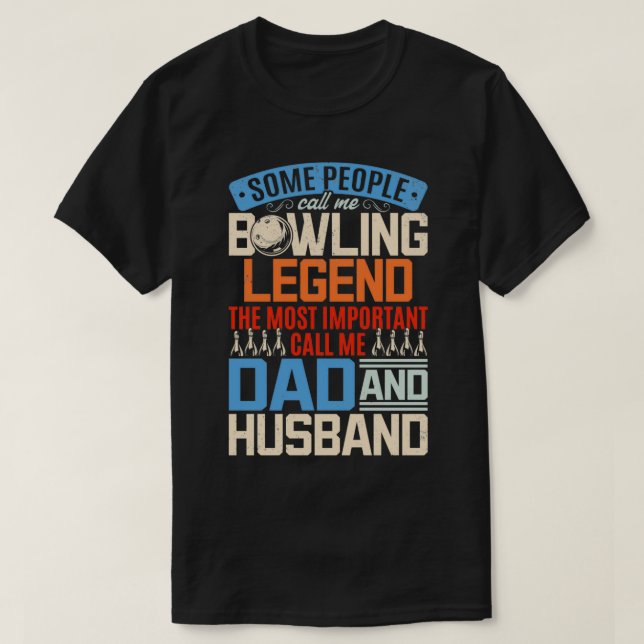 Camiseta Bowling Papa Skittles Bowler Bowling Bowling Bowli (Diseño del anverso)