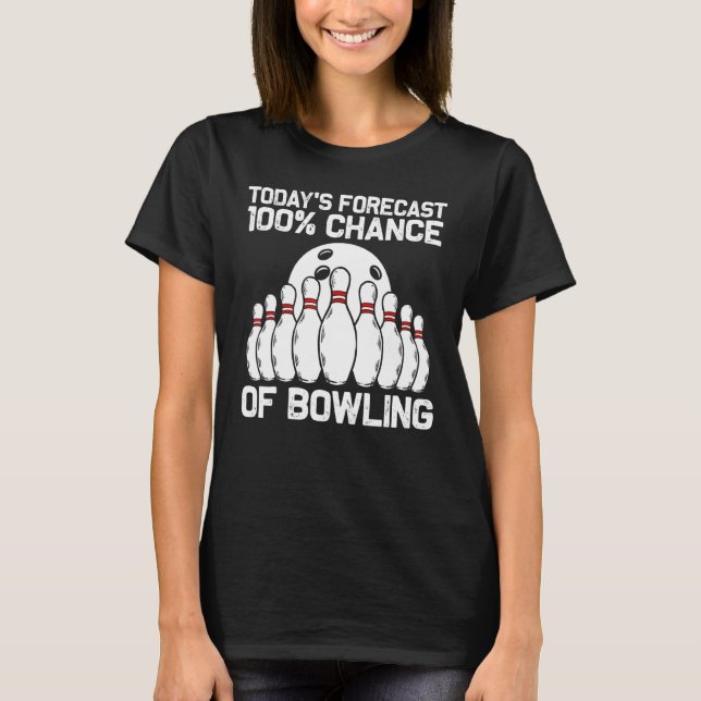 Camiseta Bowling Para Hombres Jugador Bowler 8 (Anverso)