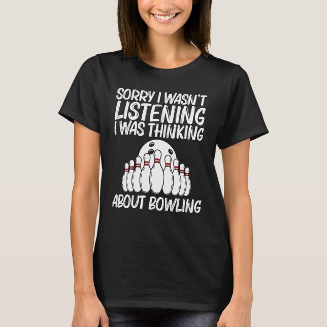 Camiseta Bowling Para Hombres Jugador Bowler 9 (Anverso)