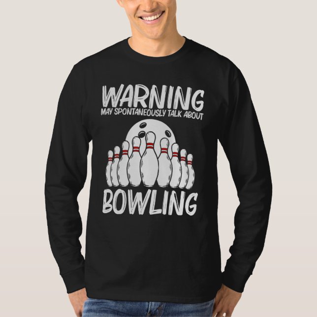 Camiseta Bowling Para Hombres Jugador Bowler Jugador 1 (Anverso)