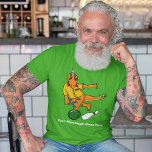 Camiseta Bowling, Personalizado de dinosaurios, Bowlers per<br><div class="desc">Añade tu propio lema el nombre de tu liga de boliche o un nombre para crear tu propio juego gráfico de personalizados. Esta camiseta tiene un lindo ilustracion personalizado de un dinosaurio en una bolera y está lista para ser personalizada con tu propio texto en letras blancas.</div>