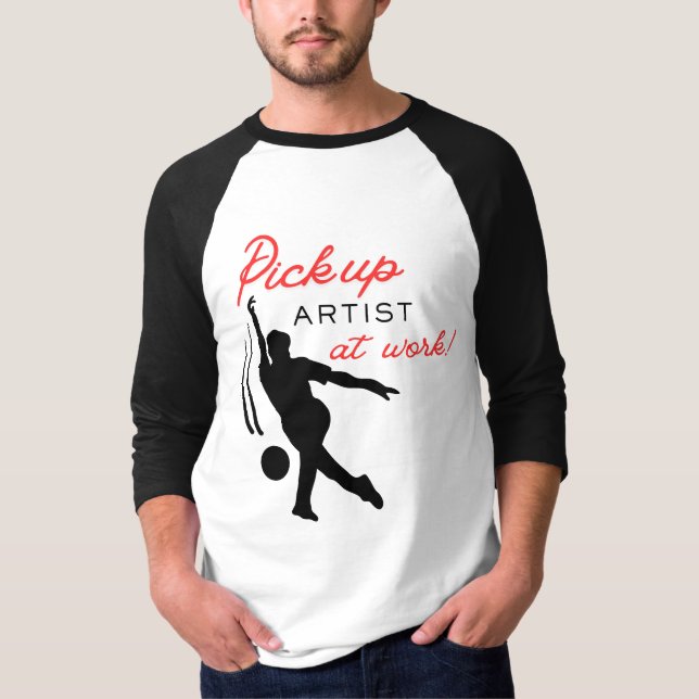 Camiseta Bowling Pick Up Artist at Work Fun (Anverso)