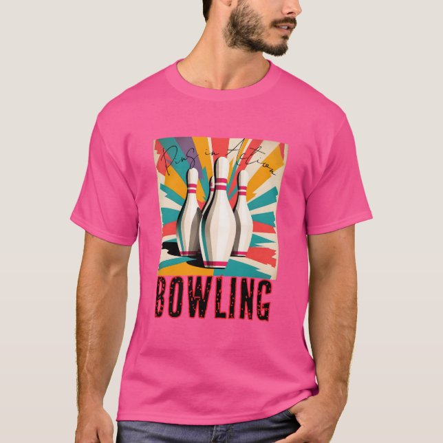 Camiseta Bowling Pins in Action (Anverso)