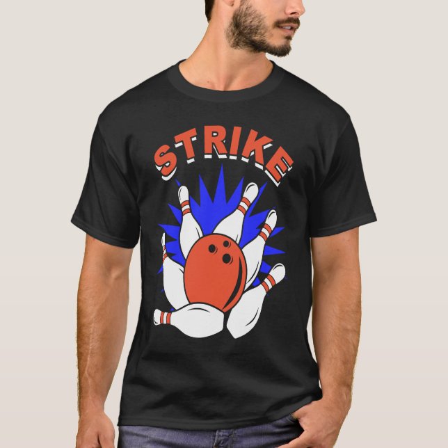 Camiseta bowling player bowler bowling game bowling (Anverso)