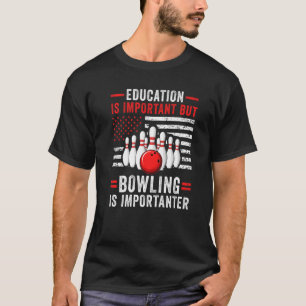 Camiseta Bowling Player US Flag Bowler Team Bowling Lane Sp