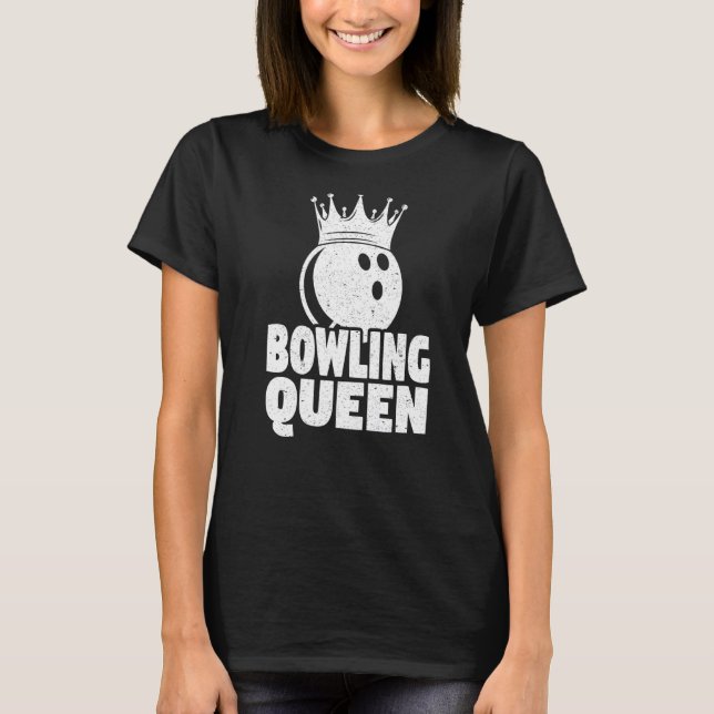 Camiseta Bowling Queen Bowler Bowling Jugador (Anverso)