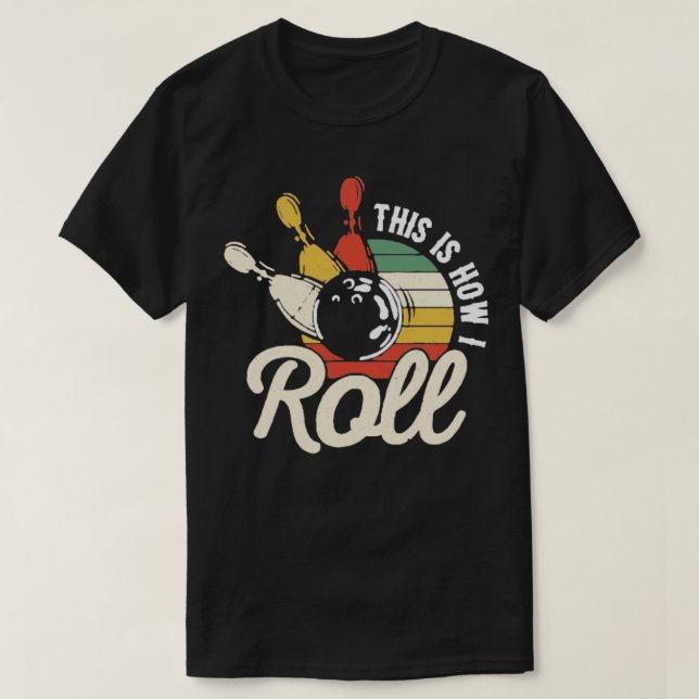 Camiseta Bowling Retro Fun (Diseño del anverso)
