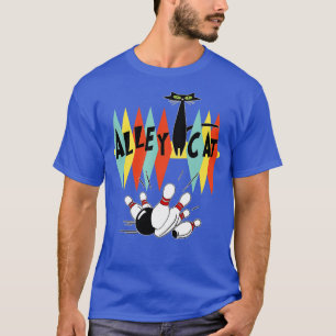 Camiseta Bowling retroVintage Bowler Alley Cat Regalos Vint