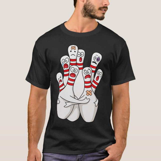 Camiseta Bowling Sasued Pins Funny Bowler (Anverso)