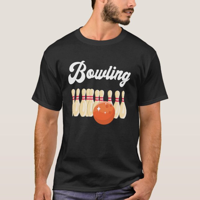 Camiseta Bowling Set Bowling Ball Bowler Bowler Pin Bowlin (Anverso)