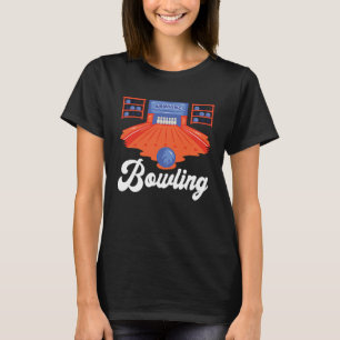 Camiseta Bowling Set Bowling Lane Bowler Strike Bowling Tea