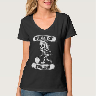 Camiseta Bowling Skeleton Team League - Alley Bowler Queen